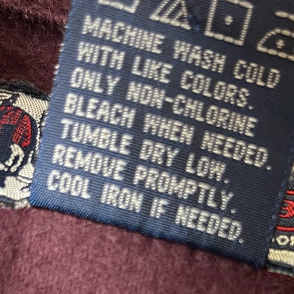 Williams Bay Large Tall Red Flannel Shacket Sweater Jacket Button Up Shirt Chore - Picture 5 of 6